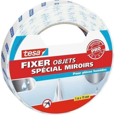 Fixer - Spezialobjekte Spiegel Feuchtbereiche 5x19mm - Tesa
