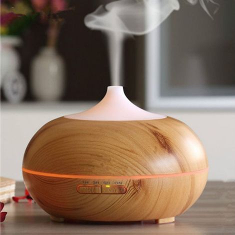 CCYKXA Essential Oil Diffuser 400ml Air Humidifier Cool Mist Aroma Electric Fragrance with 7 Color Changing Auto Shut-Off for Bedroom Living Room SPA Yoga Massage (1/5)
