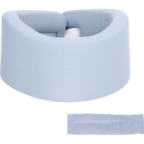 Minerve cervicale réglable éponge lavable douce, soutien cou anti-pression pour sommeil travail, collier cervical confortable. (1/5)
