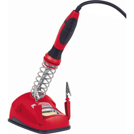ROTHENBERGER Fer a souder avec support - 30W - Compris avec 2 pannes, fil a souder et eponge - Rouge