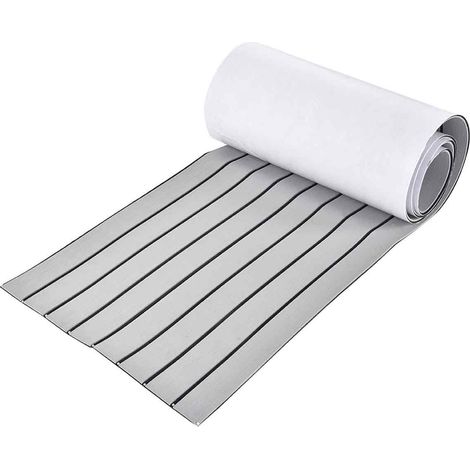 1 Revêtement de pont EVA, antidérapant, isolation thermique, pour yacht et bateau, gris clair (1/5)
