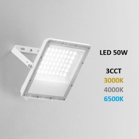 FARO PROIETTORE PER ESTERNO A LED 50W 3CCT BIANCO ESUS FAN EUROPE (1/4)