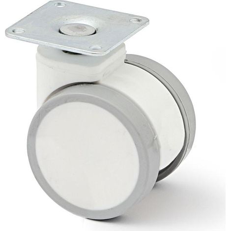 Q&Q rueda giratoria duncan ø50 h64 blanco freno sin freno , 0UNIDADES (1/2)