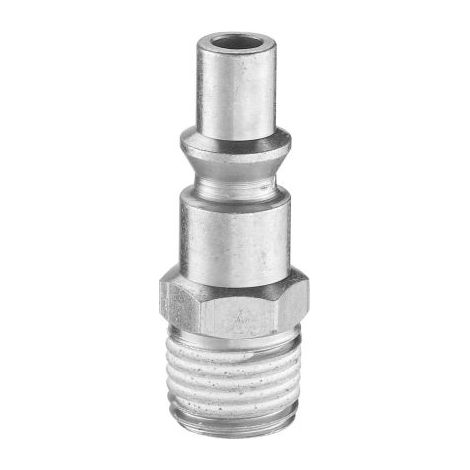 Embout pour raccords rapides pneumatiques PREVOST, Filetage vers Mâle G 1/4 Mâle 1/4pouces ARO 210 en Acier traité ( Prix pour Sachet de 2 )