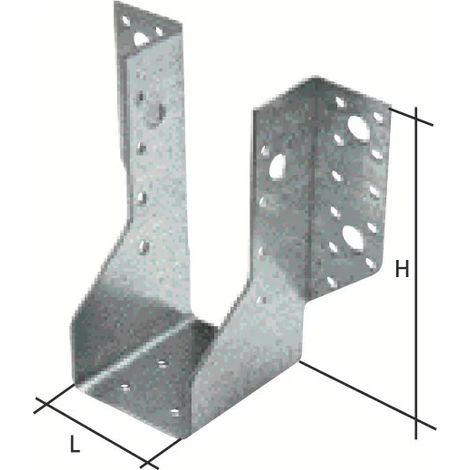 Sabot de solive à ailes extérieures et intérieures - WAELBERS - A ailes extérieures - 63 - 158 - 380