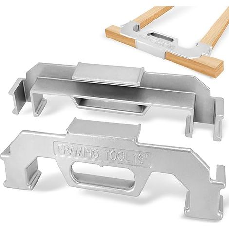 Outils d'encadrement de 40,6 cm, outil d'espacement des goujons de 40,6 cm, outil de disposition des goujons 100 % fonte d'aluminium, outil d'encadrement mural de précision
