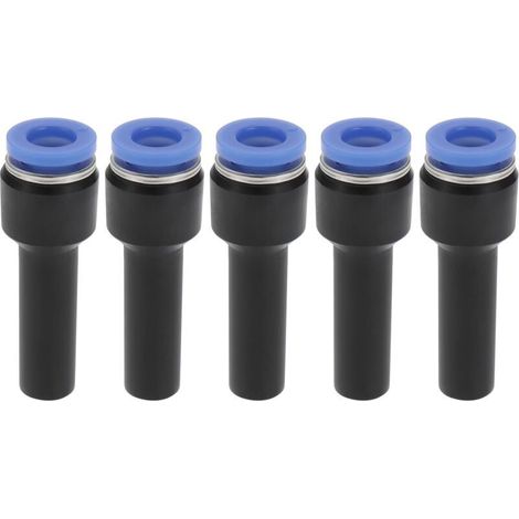Lot de 5 réducteurs de tige de 8 mm à 6 mm, raccord de plomberie en plastique 38,9 x 13,2 mm pour diverses sources de gaz, divers systèmes pneumatiques (1/5)