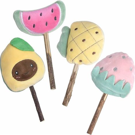 Jouets à l'herbe à Chat 4pcs Jouet Chat Interactif Jouet en Peluche Catnip pour Chaton pour Chat Jouets pour Chat d'intérieur Inclure des Cloches, Utilisé pour Mâcher, Nettoyer les Dents (1/5)