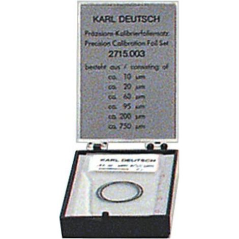 Karl DEUTSCH Kalibrierfolien-Satz, 6-teilig, Typ: A