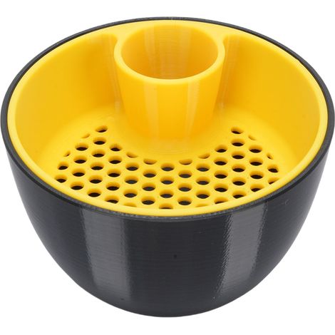 Bol à pistaches, service de collation, Double noix avec stockage de coquille, utilisation polyvalente pour la cuisine domestique jaune (1/5)