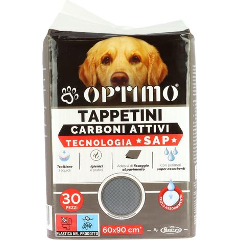 OPTIMO PET TAPPETINO 60X90 CM IN CONFEZIONE DA 30PZ CON CARBONI ATTIVI (1/5)