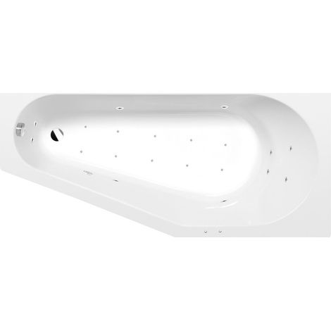 PROJEKTA R Baignoire balnéo, 160x80x44cm, Active Hydro-Air, chrome (1/4)