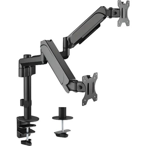 Brazo de montaje para dos monitores, soporte con resorte, herrajes SolidHand-AS02 (1/5)