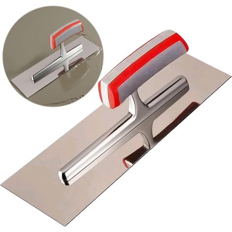 Llana para acabado de hormigón: una herramienta de albañilería de acero inoxidable de alta calidad para satisfacer todas las necesidades de acabado de la construcción. (1/4)