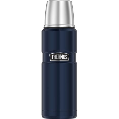 Thermos, Bottiglia Isolante Stainless King, in Acciaio Inox Satinato, capacità 0,47 l, codice Prodotto 4003.205.047, Blu, 4003.256.047 (1/5)