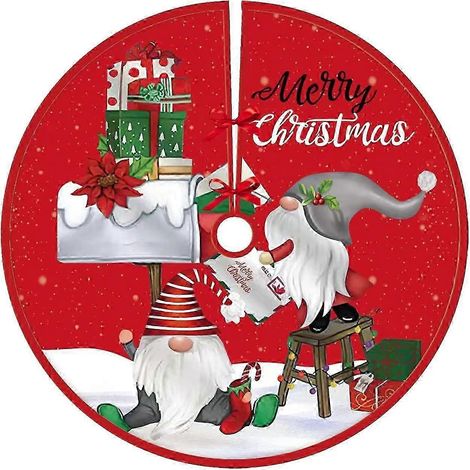 Jupes de sapin de Noël, décorations de Noël (2 gnomes de Noël (A), 91 cm) (1/5)