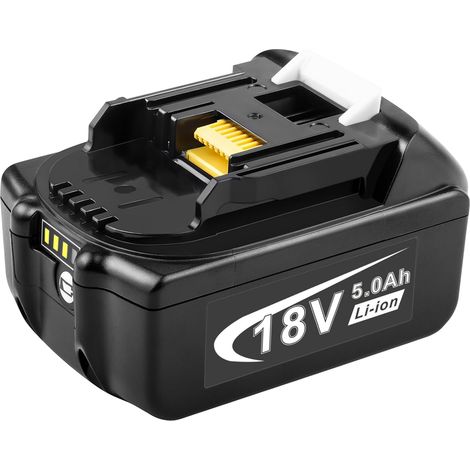 Batterie BL1850B 18 V 5 Ah pour outils électriques Makita, batterie de rechange Li-ion avec indicateur LED pour Makita sans fil 18 V et outils de jardin BL1850 BL1840 BL1830 BL1860 (1/5)