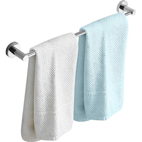1 Porte-Serviettes Rétractable 43-72CM Acier Inoxydable Mural Chrome Pour Salle De Bain Cuisine