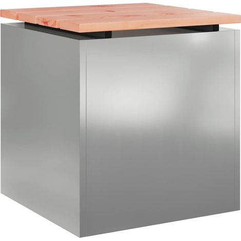 Maison Exclusive - Gartenbank Verzinkter Stahl 40 x 40 x 43 cm