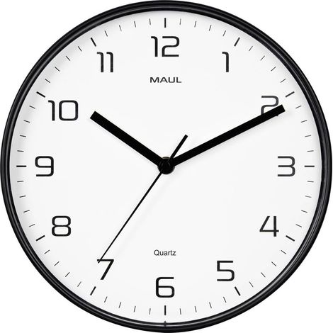 Maul 9051690 Quarzo Orologio da parete 25 cm x 40 mm Nero