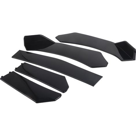Kit de carrosserie 5 pièces pour pare-chocs avant, comprenant un spoiler, un diffuseur et un canard de protection universels pour voiture. (1/5)