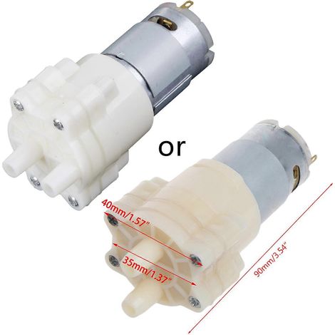 Moteur de pulvérisation miniature 12V pour distributeurs d'eau, avec démarreur à membrane. (1/5)