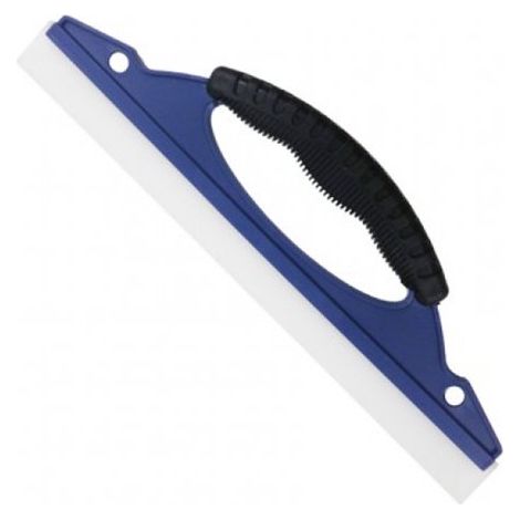 Essuie-glace - Nettoyeur de vitres - Raclette à vitres - Essuie-glace de voiture - Anti-rayures - Manche ergonomique - 30 x 9 cm - Plastique et silicone - Blauw et noir (1/5)