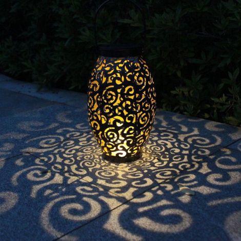 Lanterne Solaire Extrieur LED - tanche IP44 - Sans fil - Rechargeable - Jardin Patio Cour - Classe nergtique A LAMPE A POSER (1/4)