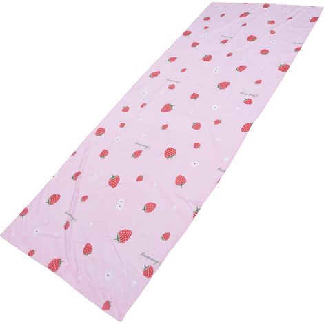 Rideaux occultants rose clair à motif fraise pour salon et chambre (1/5)