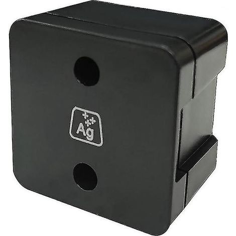 2 pièces pour + module de stérilisation accessoires aux ions d'argent pour Deebot X1 / T10 / Turbo / Omini, noir + blanc (1/3)