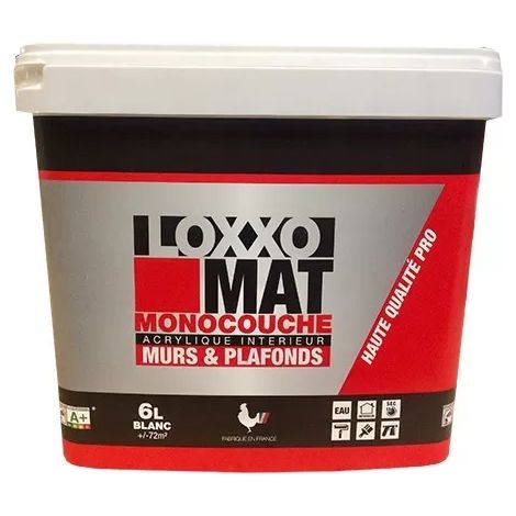 Peinture LOXXO Blanc Mat Monocouche 6 L
