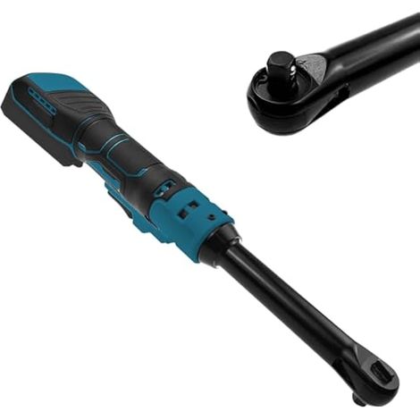 Clé à cliquet sans fil 3/8" pour Makita batterie 18 V, jeu de clés à cliquet électriques rallongé de 16cm avec lumière LED, 320 tr/min, 80 N.m (1/5)