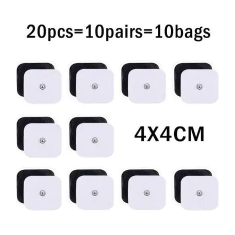 Pack de gel d'électrodes auto-adhésives pour l'acupuncture corporelle et le massage avec stimulateur de pouls, 25 pièces [HK]-AquaForge