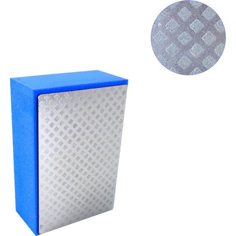 Blocs de ponçage à sec et humide pour polissage à la main, avec support en mousse, adaptés aux carrelages, pierre, marbre, béton, céramique, granit, verre (1/5)