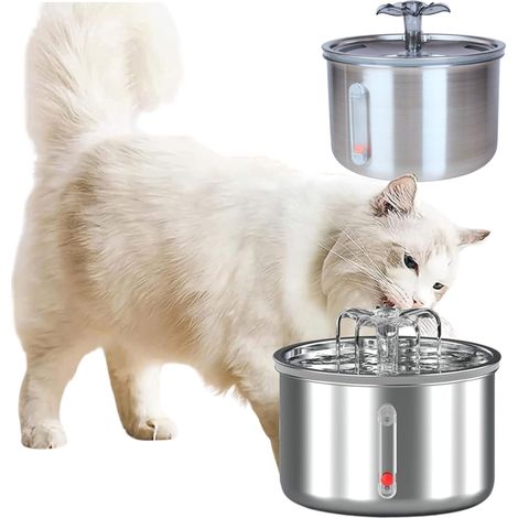 Trinkbrunnen für Katze und Hund, geräuschloser Napf, Verteiler, Filter