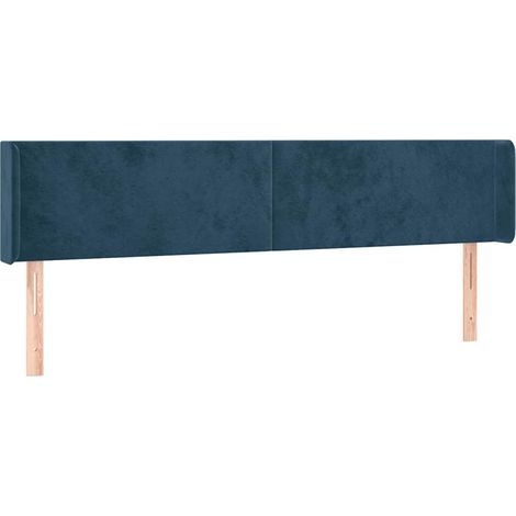 Maison Exclusive - Cabecero de terciopelo azul oscuro 183x16x78/8 (1/5)