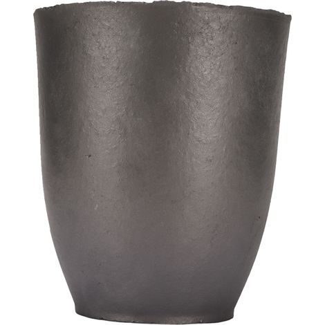 Creusets en carbure de silicium et graphite pour fonderie, pour la fusion, le moulage et le raffinage de l'aluminium, de l'or, de l'argent, du cuivre, du fer et du zinc. Neufs (4 pièces). (1/5)