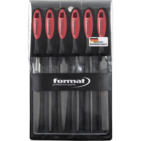 FORMAT Schlüsselfeilensatz 6-teilig 100mm H2-2K-Heft (1/4)