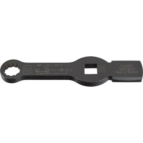 HAZET Schlag-Ringschlüssel (Doppel-6kt.) mit Schlagflächen 2872SZ-27 Vierkan (1/5)