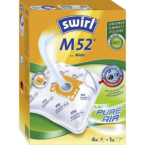 Swirl M52 MicroPor Staubsaugerbeutel 4 St. (1/7)