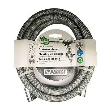 FLESSIBILE DOCCIA CHROMALUX ZERO Nero cm 180 PARIG