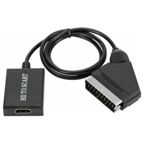 convertisseur hdmi vers péritel adaptateur audio vidéo hd 1080p pour hdmi vers péritel Sky Box Stb-- (1/3)