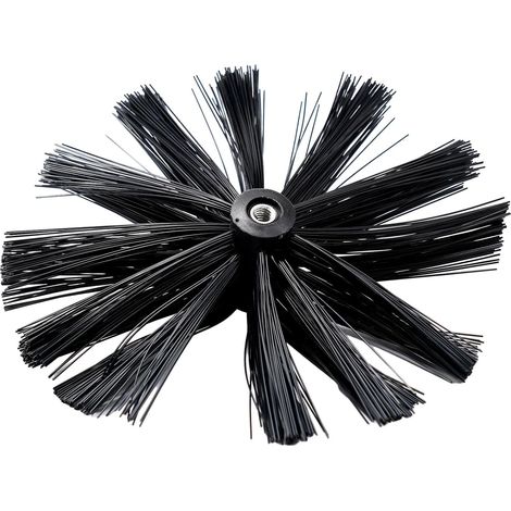 Für 100-mm-Nylon-Schornsteinbürste mit M8-Gewinde, Schornsteinreinigungswerkzeug und Haartrockner – für Zuhause, Schornstein, Schornsteinwartung und