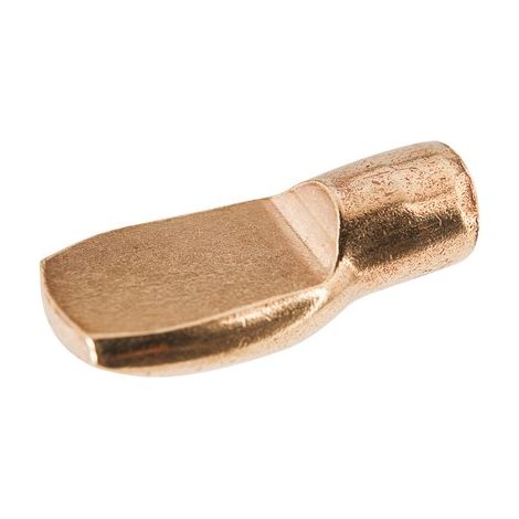 Taquet pour étagère en laiton finition laitonnée, compatible avec douilles de 7 mm - Hafele France
