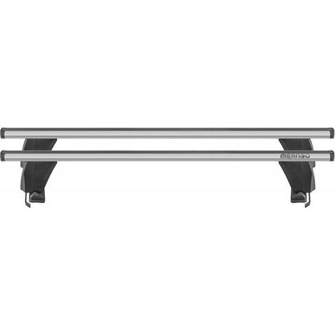 Barre portatutto MENABO Delta - BMW Serie 5 (E60), 4 porte, modello 2003-2010 - Alluminio Grigio - 1370 mm