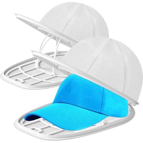 Sac de lavage pour casquettes – Blanc – Cadres inclus – Maintien de forme – Universel – 35x23x13 cm (1/5)