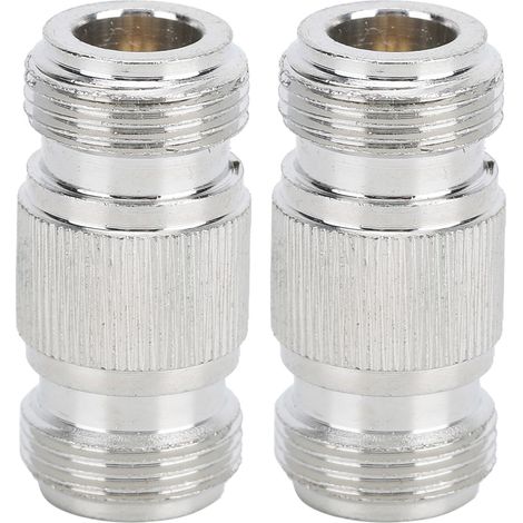 2PCS Connecteur N Femelle Double Passage pour Câbles Coaxiaux Antennes Radio Compatible Type Mâle (1/5)