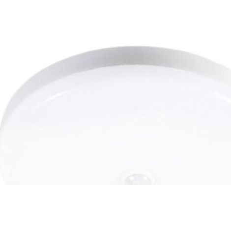 Plafonnier LED, 22 cm de diamètre, 12 W, puces LED 2835SMD, convient à une utilisation intérieure et extérieure, avec détecteur de mouvement, lumière blanche 6500K (1/5)