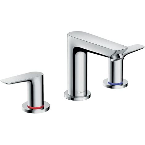 hansgrohe Talis E Mélangeur lavabo 3 trous, déchets pop-up, (1/4)