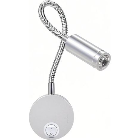 LED Wall Light Bedside Lamp Soft Flexible Adjustable Tube With Switch for Reading Bedroom Cafe Shop Dresser 3W (1/4)